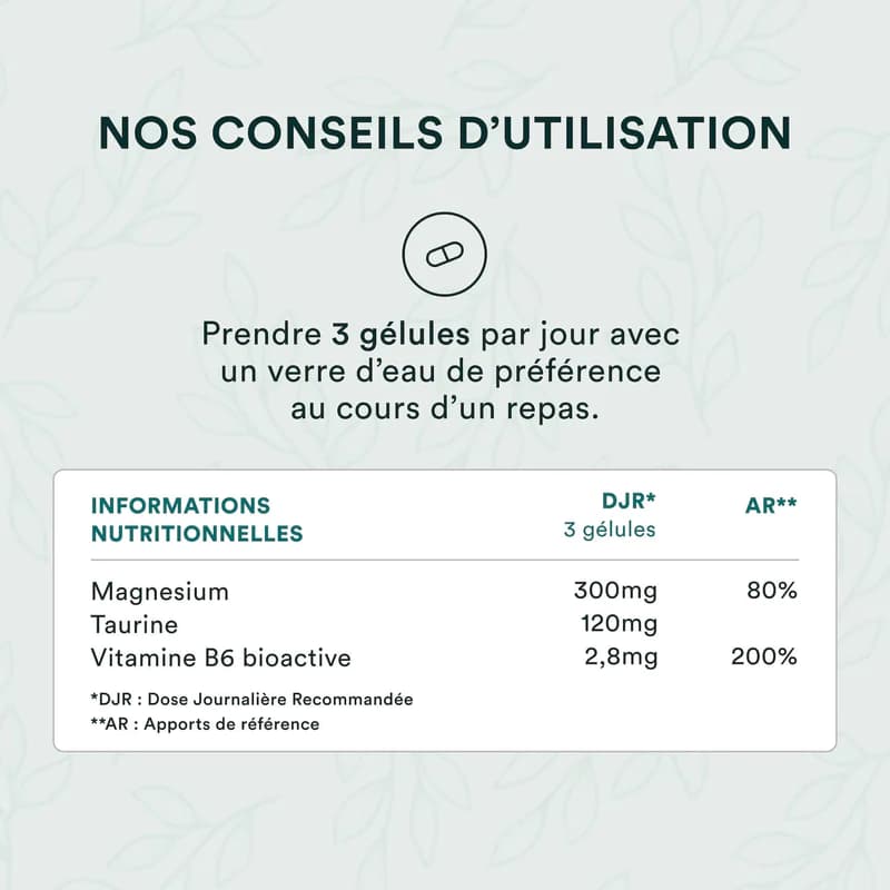 Magnésium Bisglycinate Supplément | Wellvita