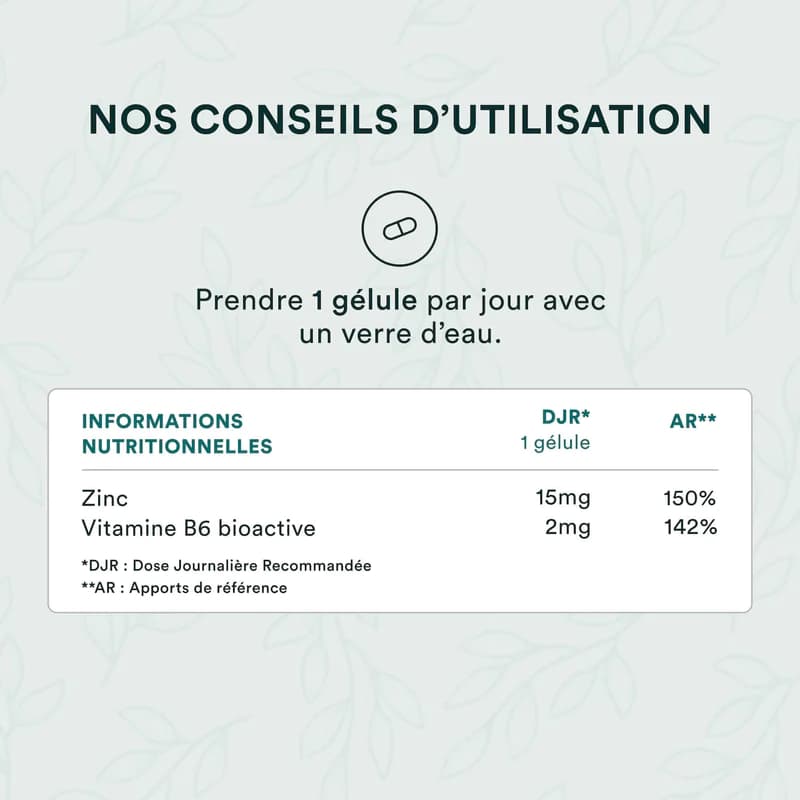 Supplément de bisglycinate de zinc | Wellvita