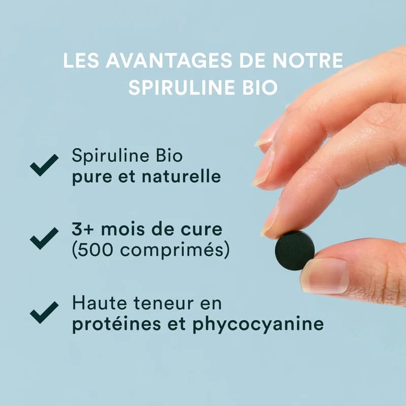 Supplément Bio Spiruline | Supplément De Spiruline | Wellvita