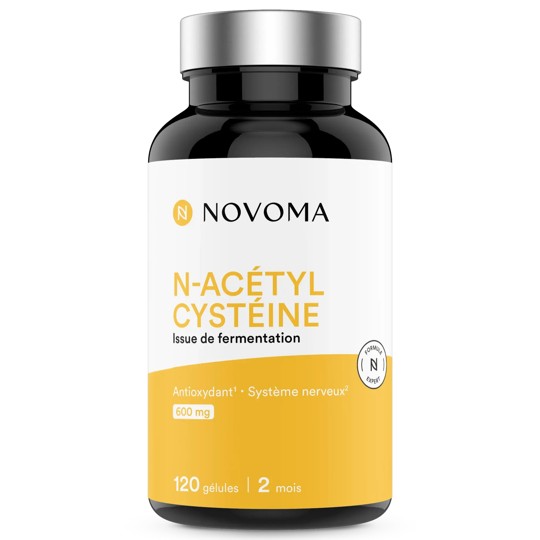N-Acétylcystéine NAC Novoma — flacon 120 gélules, 600 mg