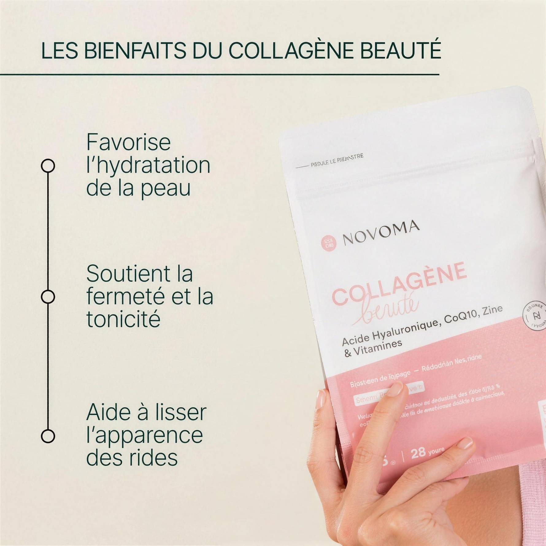 Bienfaits du Collagène Beauté : hydratation, fermeté, apparence des rides