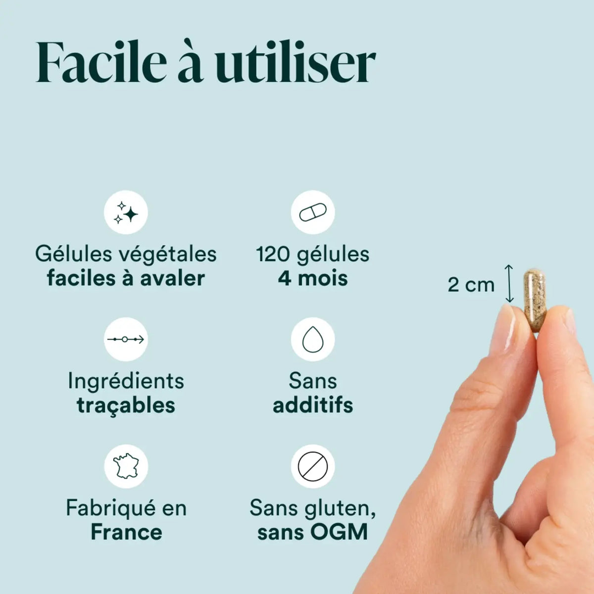 Iode Marin Bio : gélules végétales faciles à avaler, sans additif, fabriqué en France