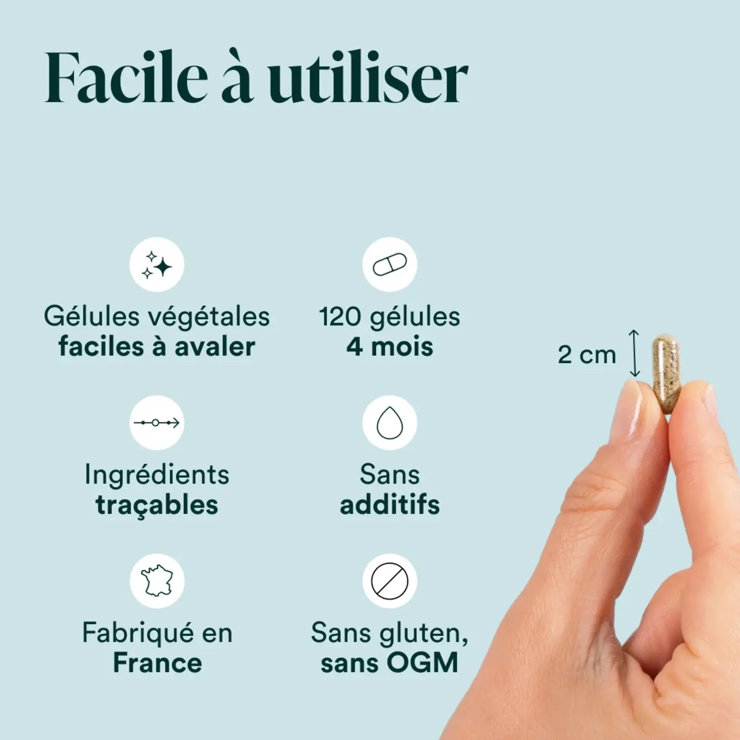 Iode Marin Bio : gélules végétales faciles à avaler, sans additif, fabriqué en France