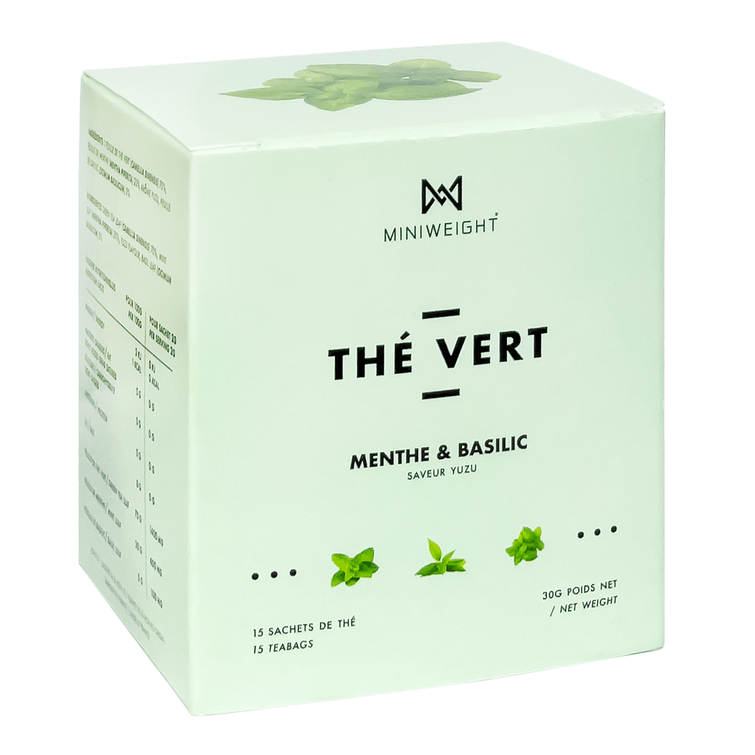 Thé Vert Antioxydant - Menthe Yuzu & Basilic